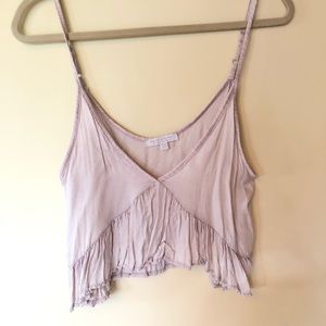 Crop flowy tank